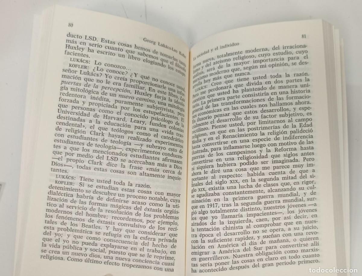 Libros: Conversaciones con Lukacs. - Holz, Hans Heinz (1927-2011) - Foto 2