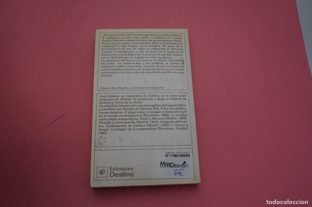 Libros: 3B/ LA VIDA COMO AZAR - JOSE JIMENEZ / DESTINO LIBRO ED. - Foto 5
