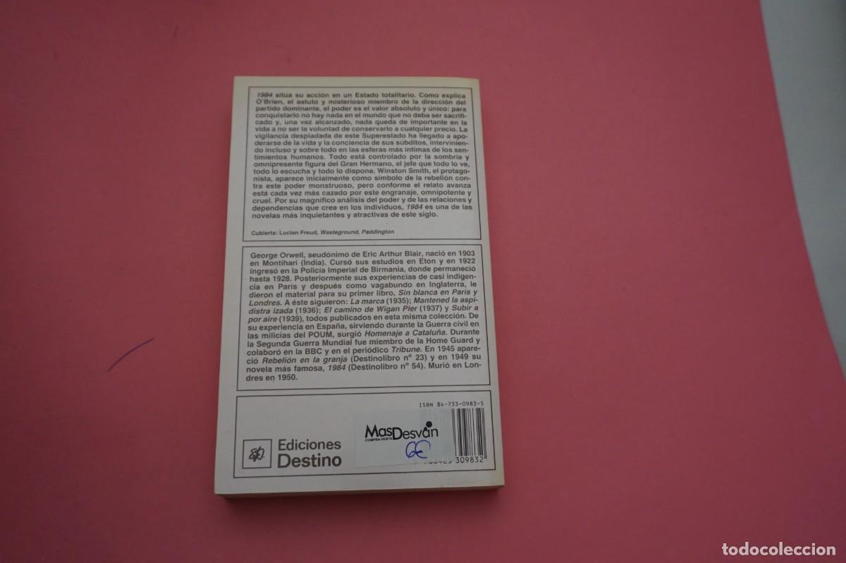 Libros: 3B/ 1984 - GEORGE ORWELL / EDICIONES DESTINO - Foto 5