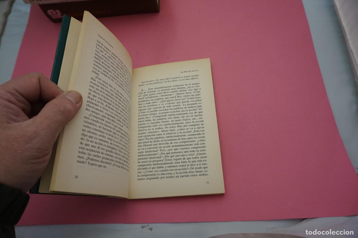 Libros: 5A/ LA LIBERTAD INTERIOR - JIDDU KRISHNAMURTI / EDICIONES KAIROS - Foto 4