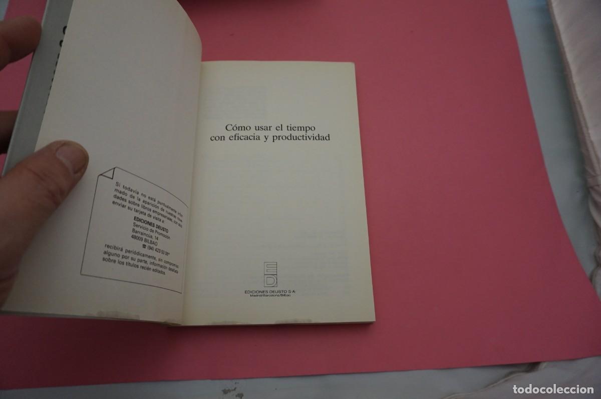 Libros: 6A/ COMO USAR EL TIEMPO CON EFICACIA Y PRODUCTIVIDAD / EDICIONES DEUSTO - Foto 2