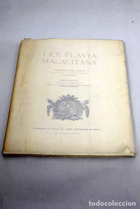 Libros: Lex Flavia Malacitana - Foto 1