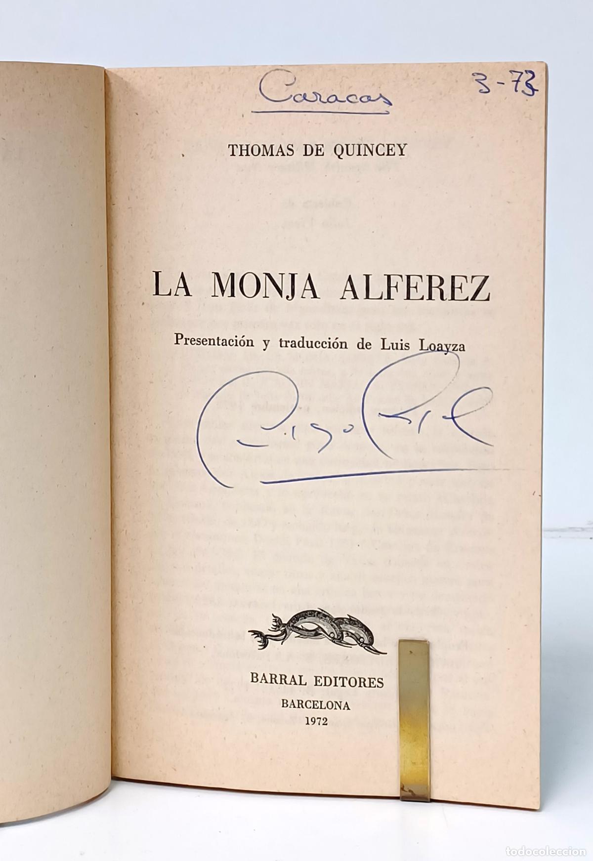 Libros: QUINCEY (Thomas de). La monja alf&eacute;rez - Foto 2
