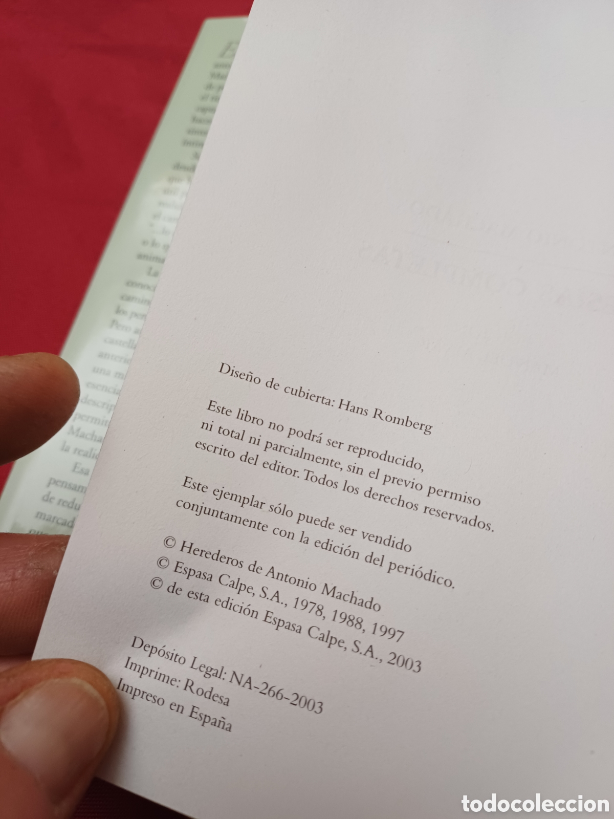 Libros: LIBRO, ANTONIO MACHADO, POES&Iacute;AS COMPLETAS, 2003 - Foto 7