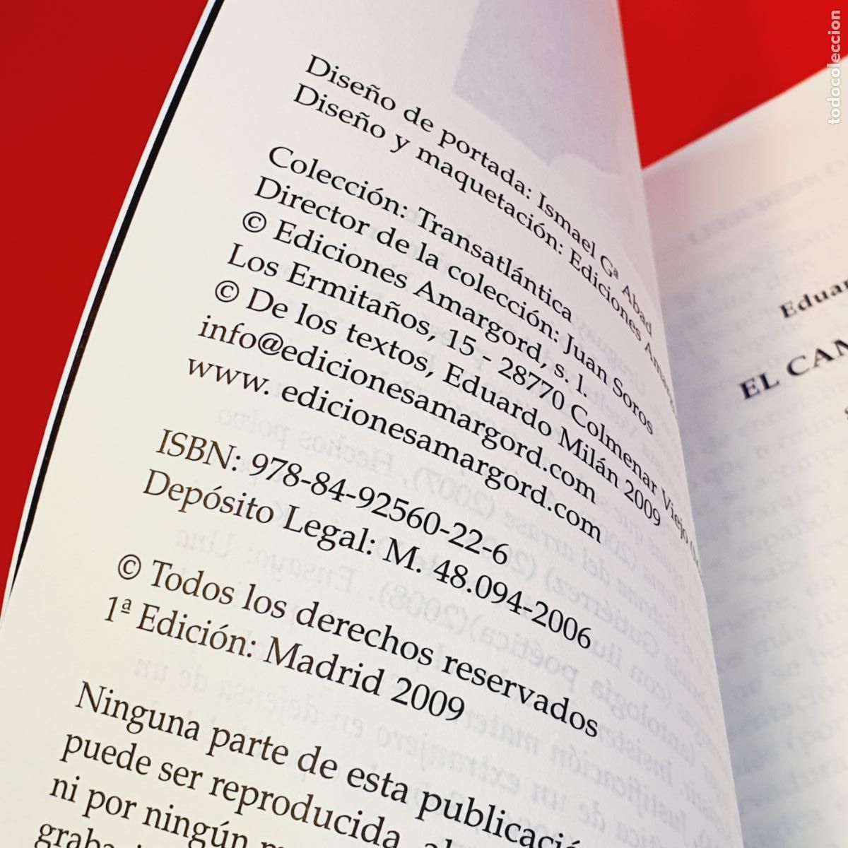 Libros: LIBRO-EL CAMINO ULL&Aacute;N-EDUARDO MIL&Aacute;N- - Foto 11