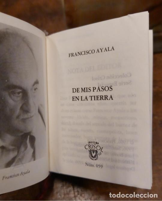 Libros: DE MIS PASOS EN LA TIERRA. - AYALA, Francisco. - Foto 2