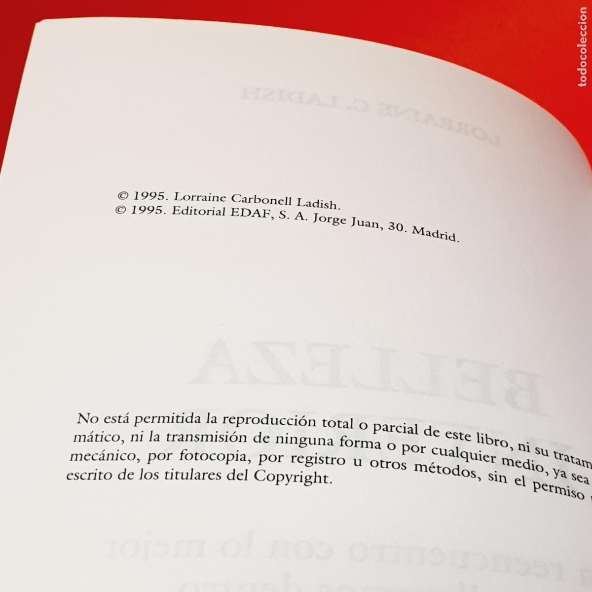 Libros: LIBRO-BELLEZA INTERIOR-LORRAINE C. LADISH-EDAF-1995 - Foto 11