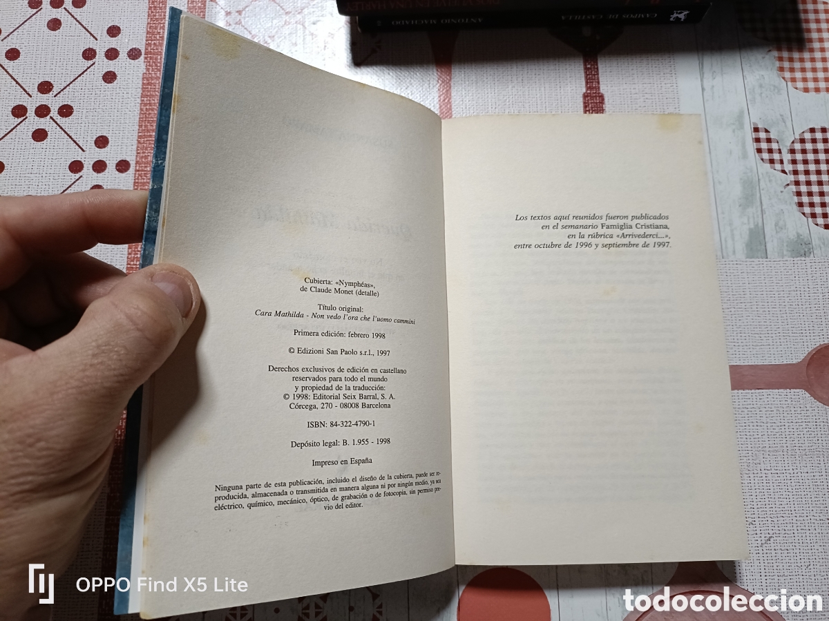 Libros: Libro Querida Mathilda -Susanna Tamaro- 1&deg; Edici&oacute;n 1998 -Ed. Seix Barral- - Foto 5
