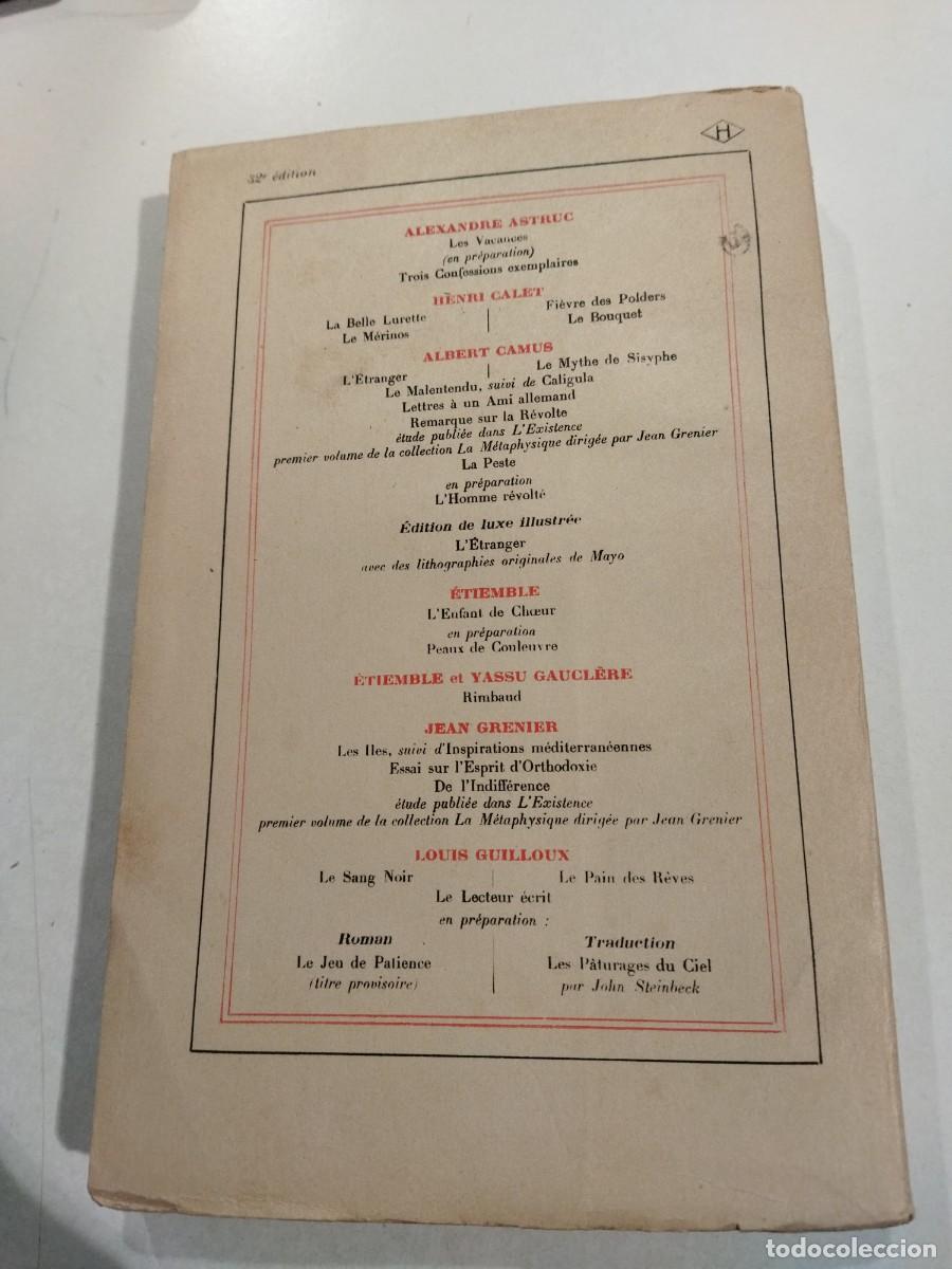 Libros: LE MALENTENDU SUIVI DE CALIGULA - CAMUS, ALBERT - Foto 2