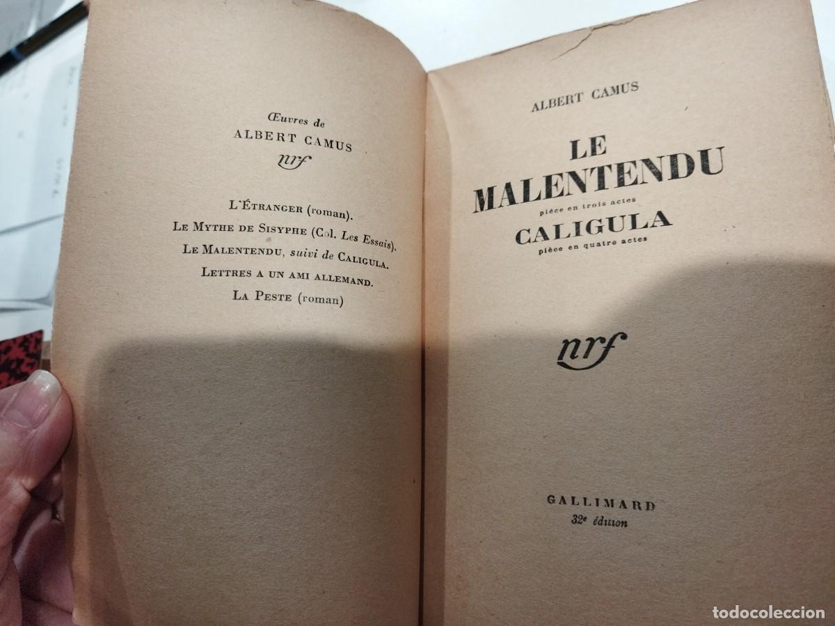 Libros: LE MALENTENDU SUIVI DE CALIGULA - CAMUS, ALBERT - Foto 3