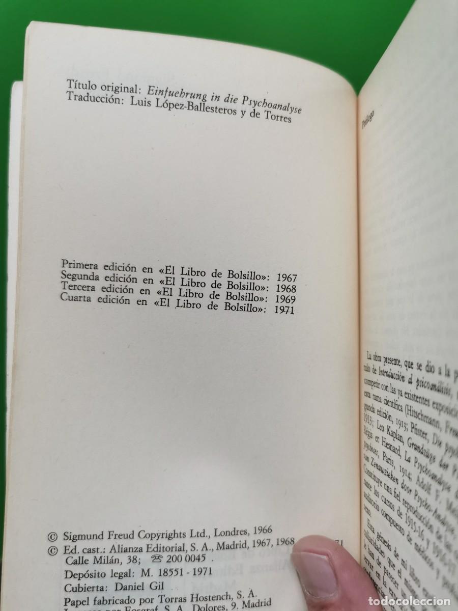 Libros: SIGMUND FREUD - INTRODUCCI&Oacute;N AL PSICOAN&Aacute;LISIS - Foto 5