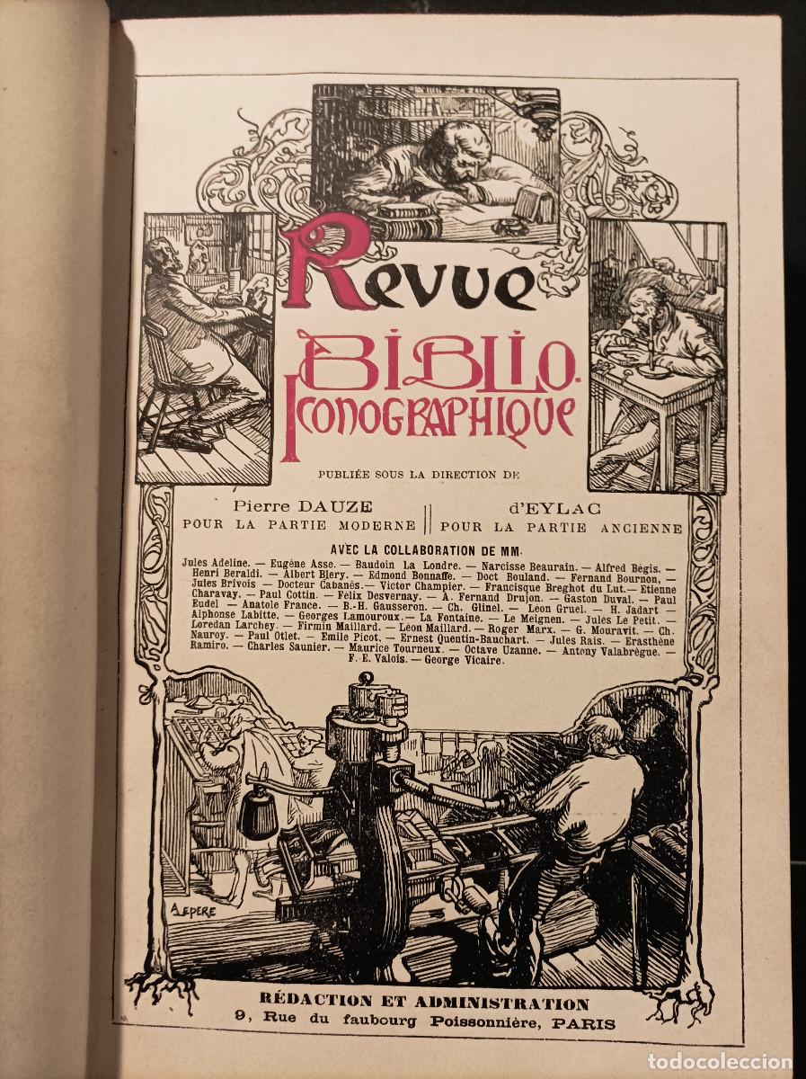 DAUZE, Pierre y EYLAC.- - Revue biblio iconographique.