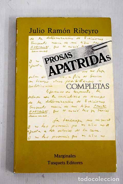 Libros: Prosas ap&aacute;tridas: (completas).- Ribeyro, Julio Ram&oacute;n - Foto 1