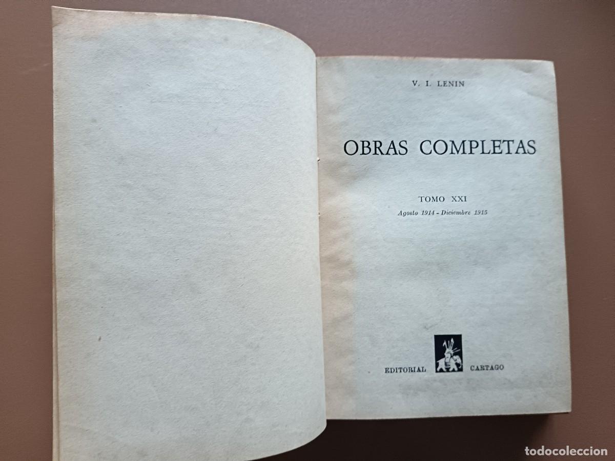 Libros: V. I. LENIN. OBRAS COMPLETAS - Foto 3