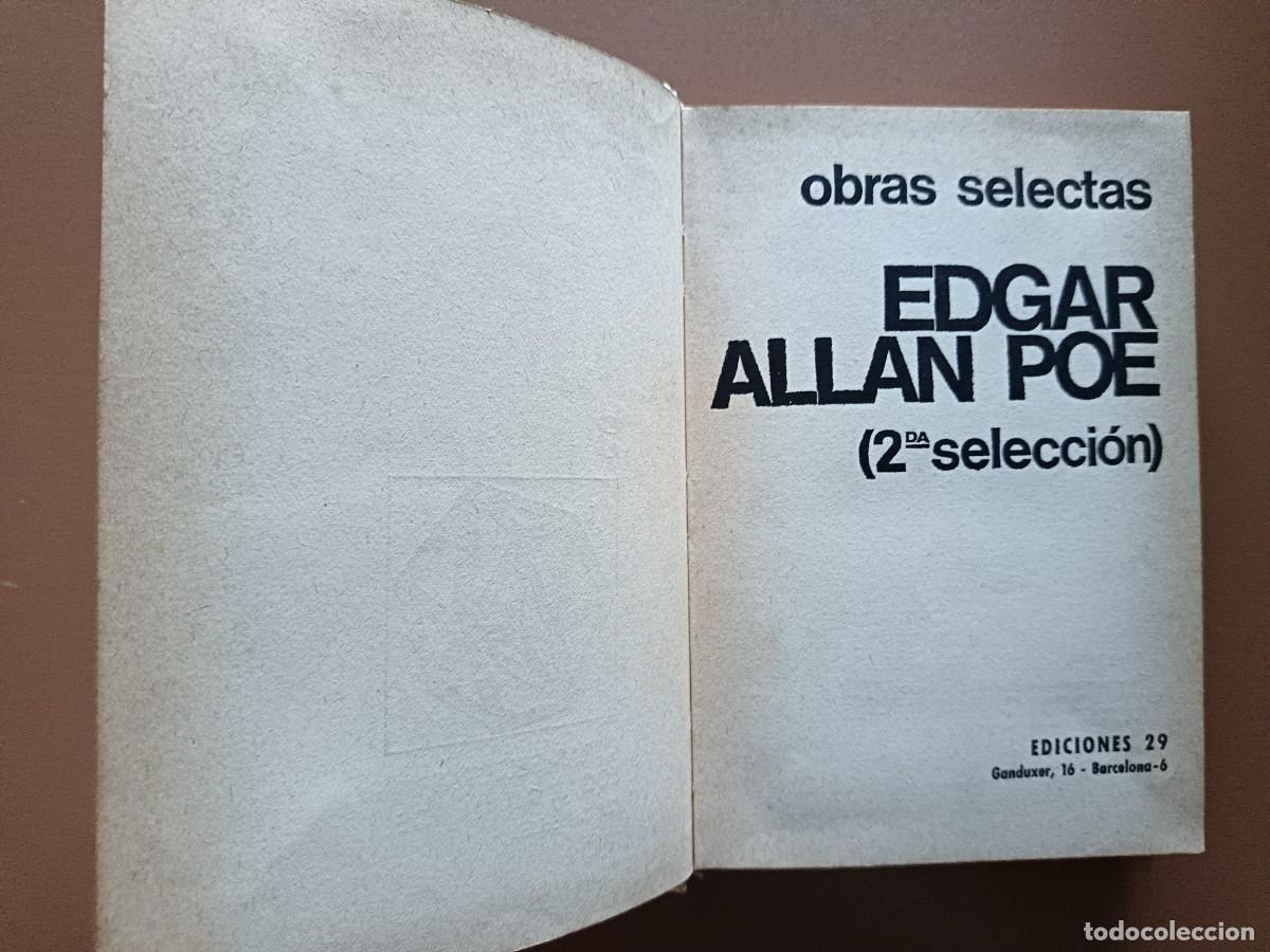 Libros: EDGAR ALLAN POE. OBRAS SELECTAS - Foto 2