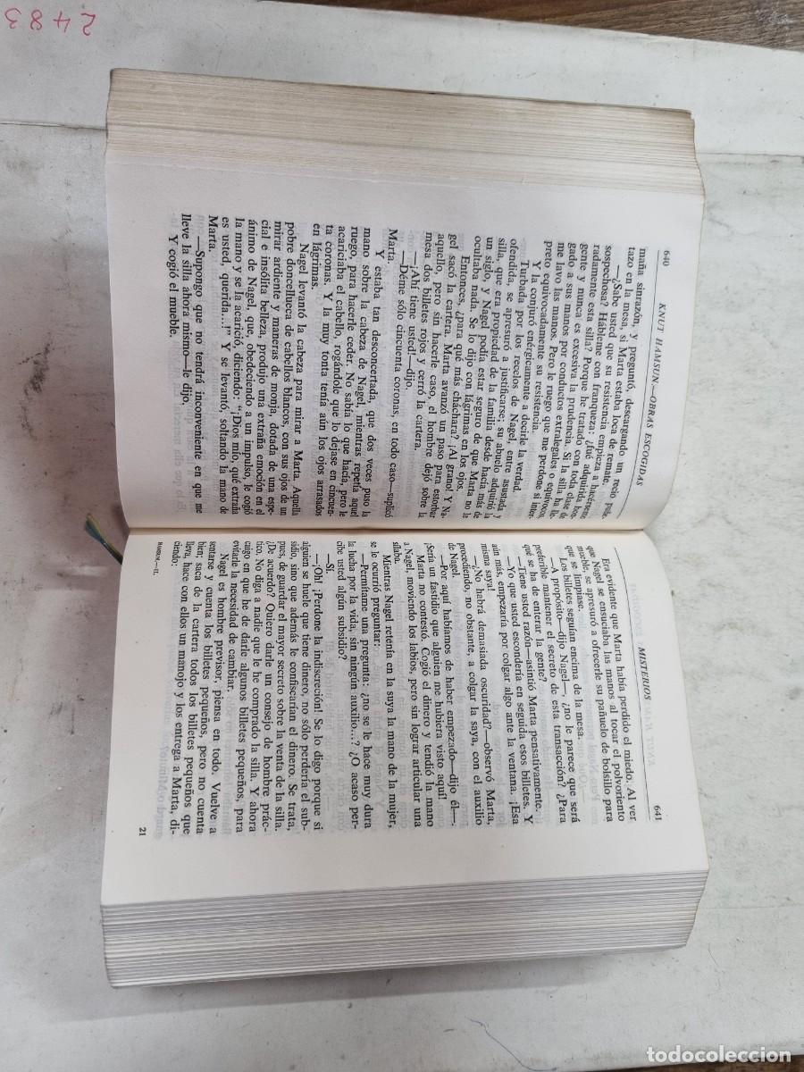Libros: OBRAS ESCOGIDAS. TOMO II. - KNUT HAMSUN - Foto 4