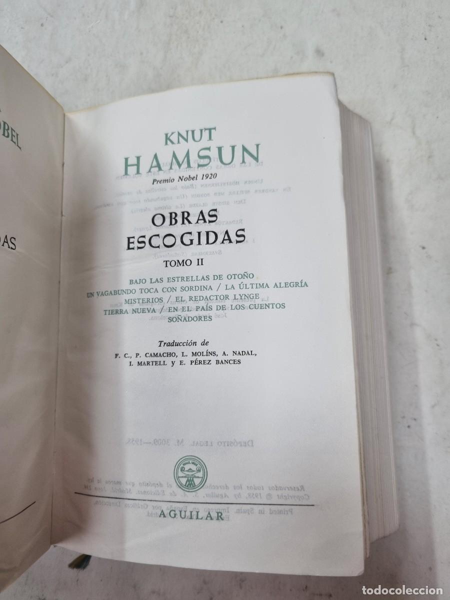 Libros: OBRAS ESCOGIDAS. TOMO II. - KNUT HAMSUN - Foto 5