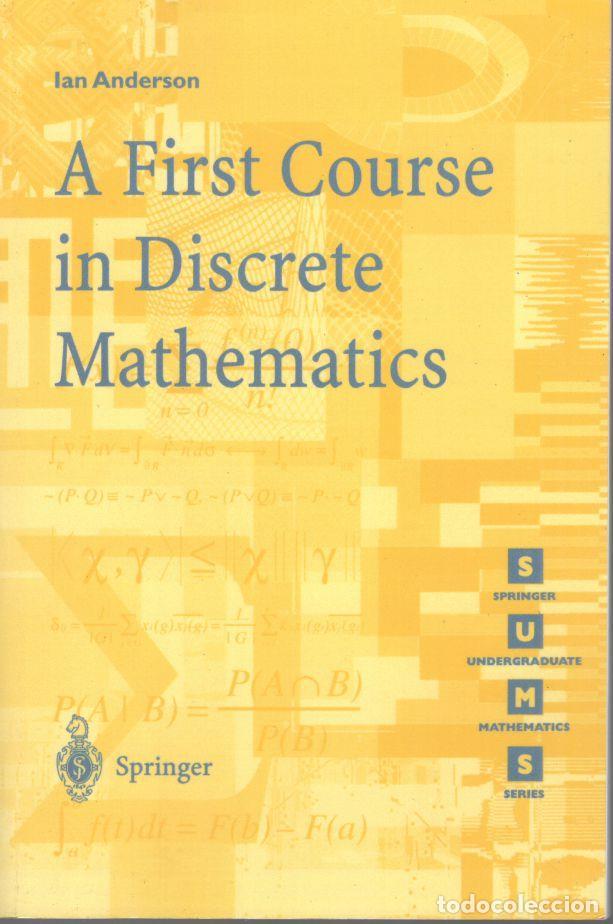 Libros: A FIRST COURSE IN DISCRETE MATHEMATICS. - ANDERSON, Ian. - Foto 1