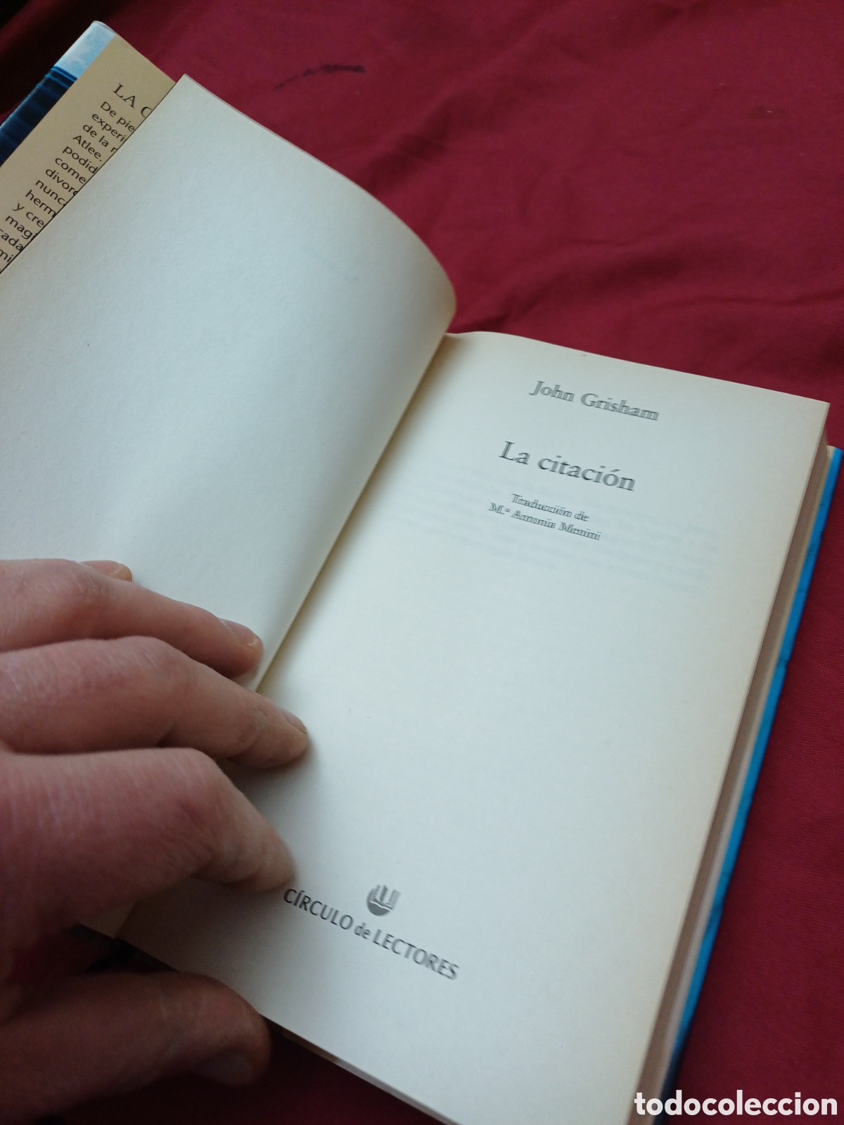 Libros: LIBRO, LA CITACI&Oacute;N, JOHN GRISHAM, 2000 - Foto 6