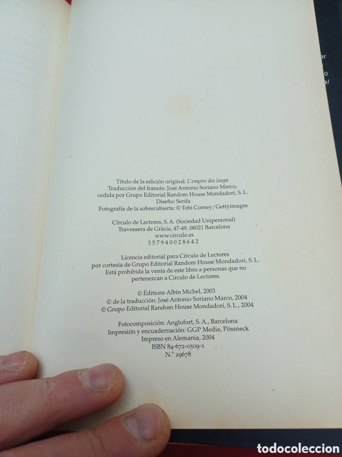 Libros: LIBRO, EL IMPERIO DE LOS LOBOS, A&Ntilde;O 2004 - Foto 7