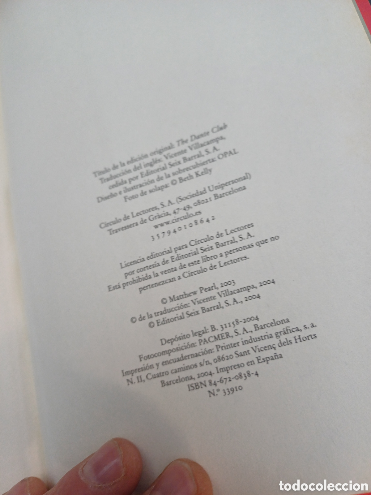 Libros: LIBRO, EL CLUB DANTE, A&Ntilde;O 2004 - Foto 7