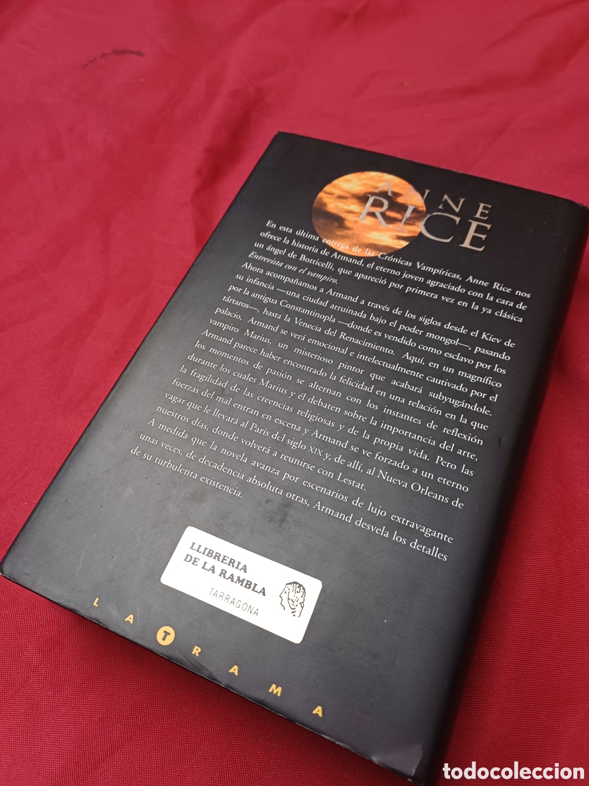 Libros: LIBRO, EL VAMPIRO, ANNE RICE, CR&Oacute;NICAS VAMPIRICAS, A&Ntilde;O 2000 - Foto 3