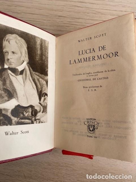 Libros: LUCIA DE LANNERMOOR - WALTER SCOTT - Foto 2