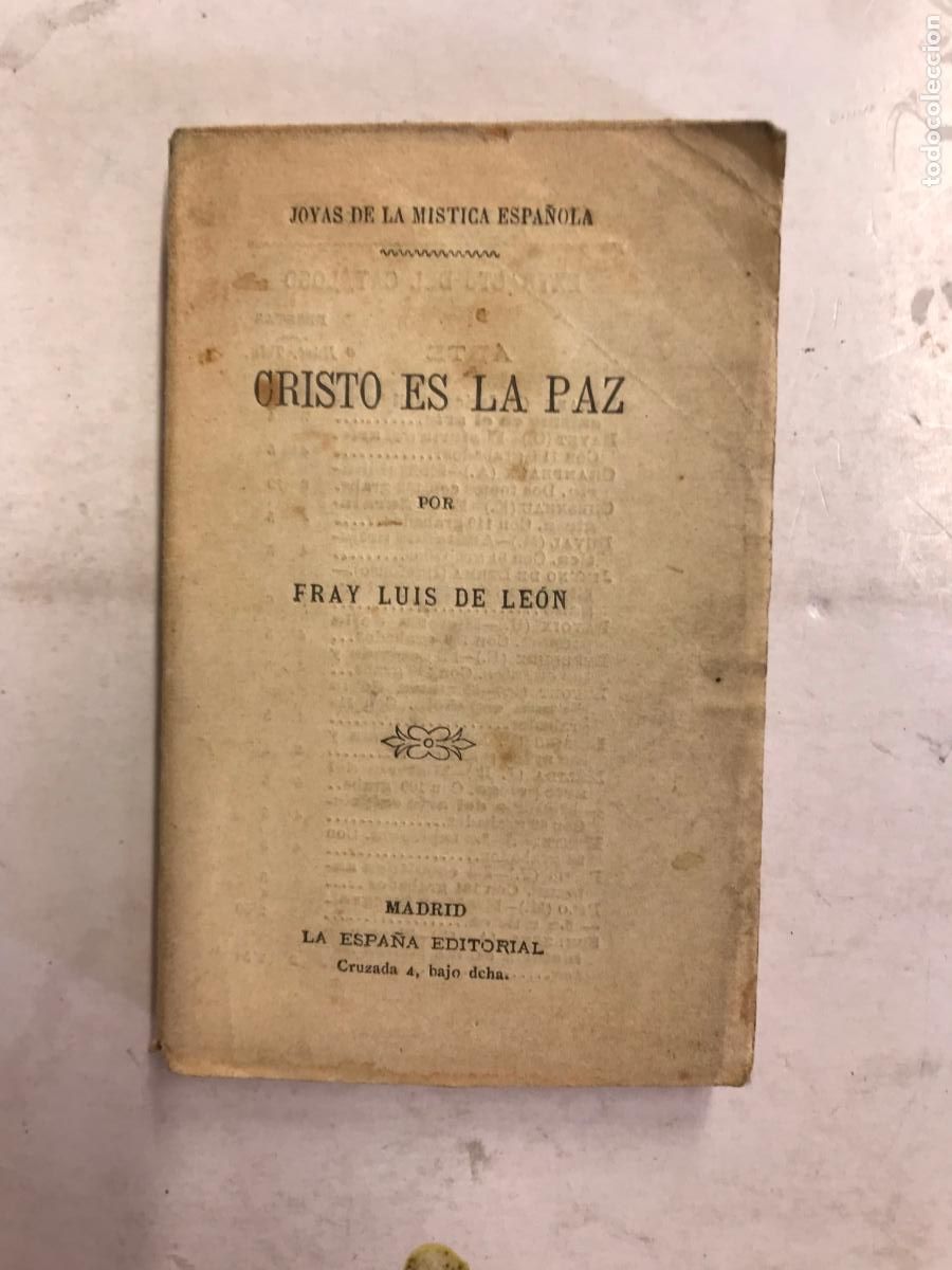 Libros: CRISTO ES LA PAZ. - FRAY LUIS DE LE&Oacute;N. - Foto 1