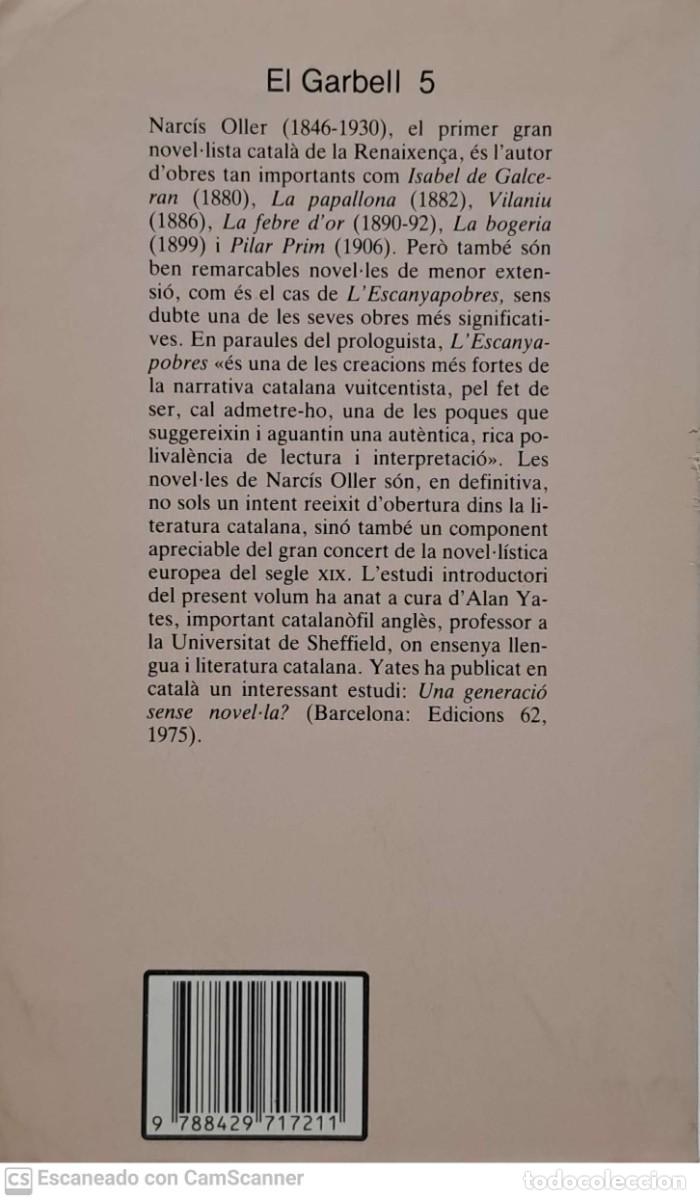 Libros: L&acute;Escanya-pobres - Narcis Oller - Foto 2