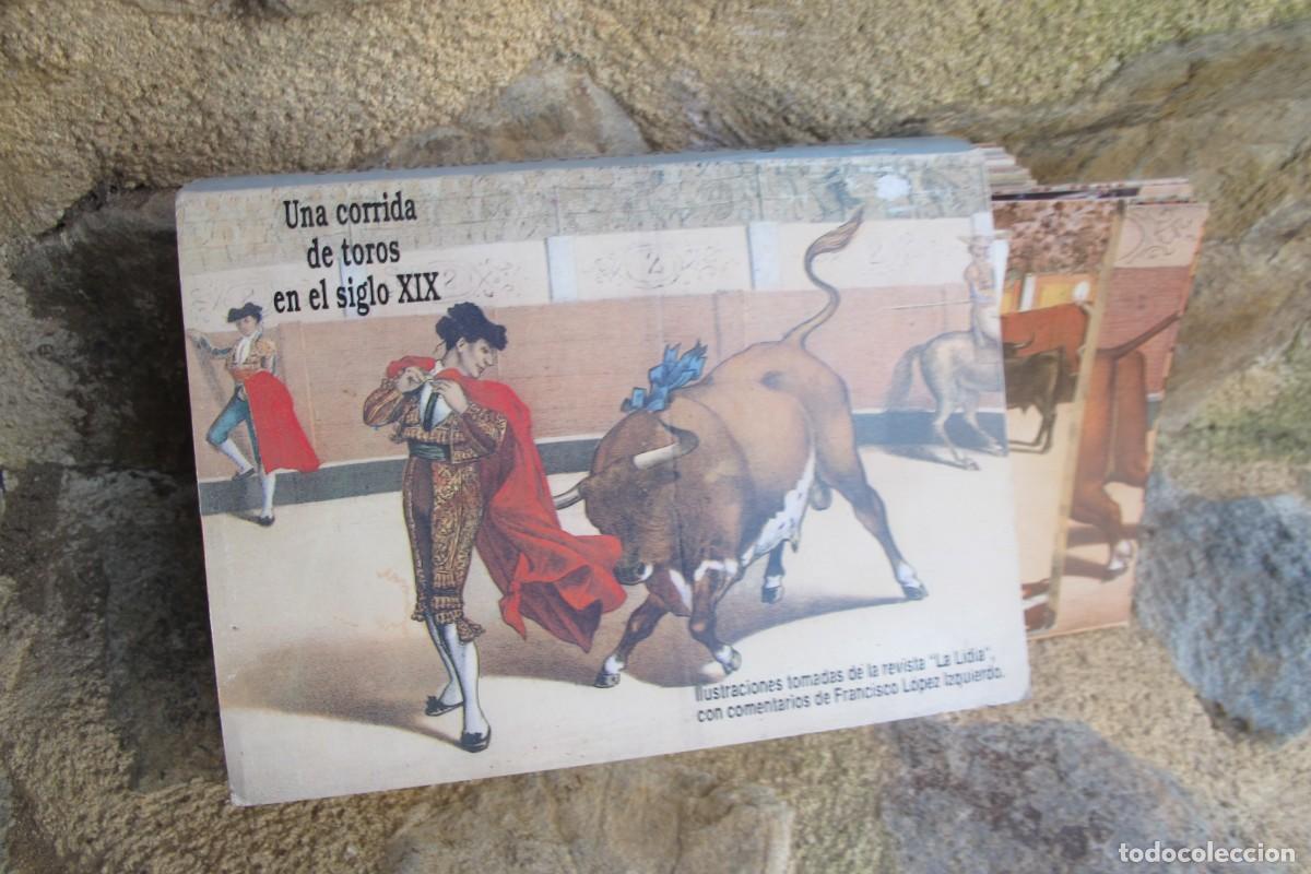 Libri di seconda mano: UNA CORRIDA DE TOROS EN EL SIGLO XIX. ILUSTRACIONES TOMADAS DE LA REVISTA LA LIDIA POSTALES