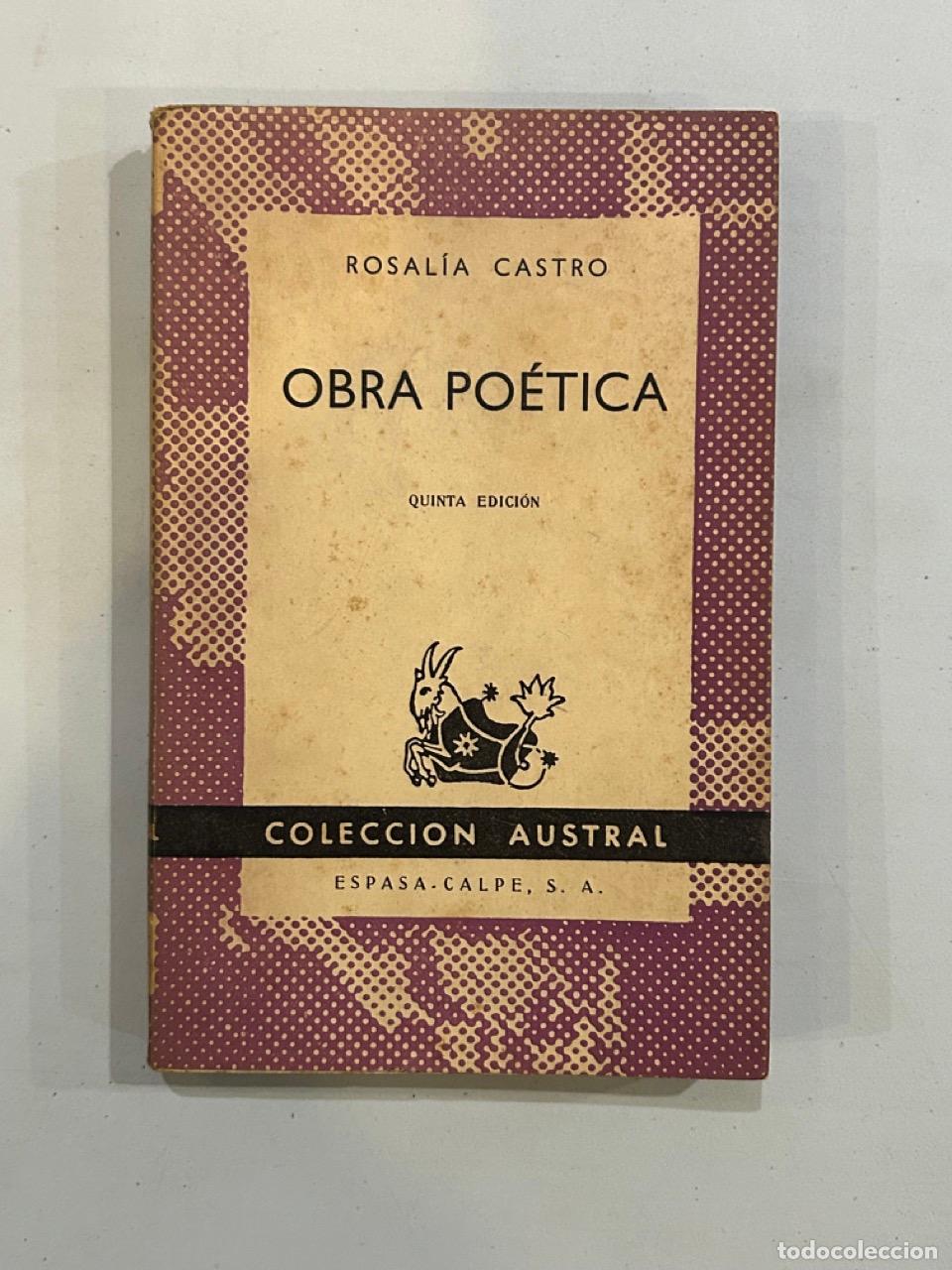 Libros: Rosal&iacute;a Castro - Obra po&eacute;tica - Foto 1