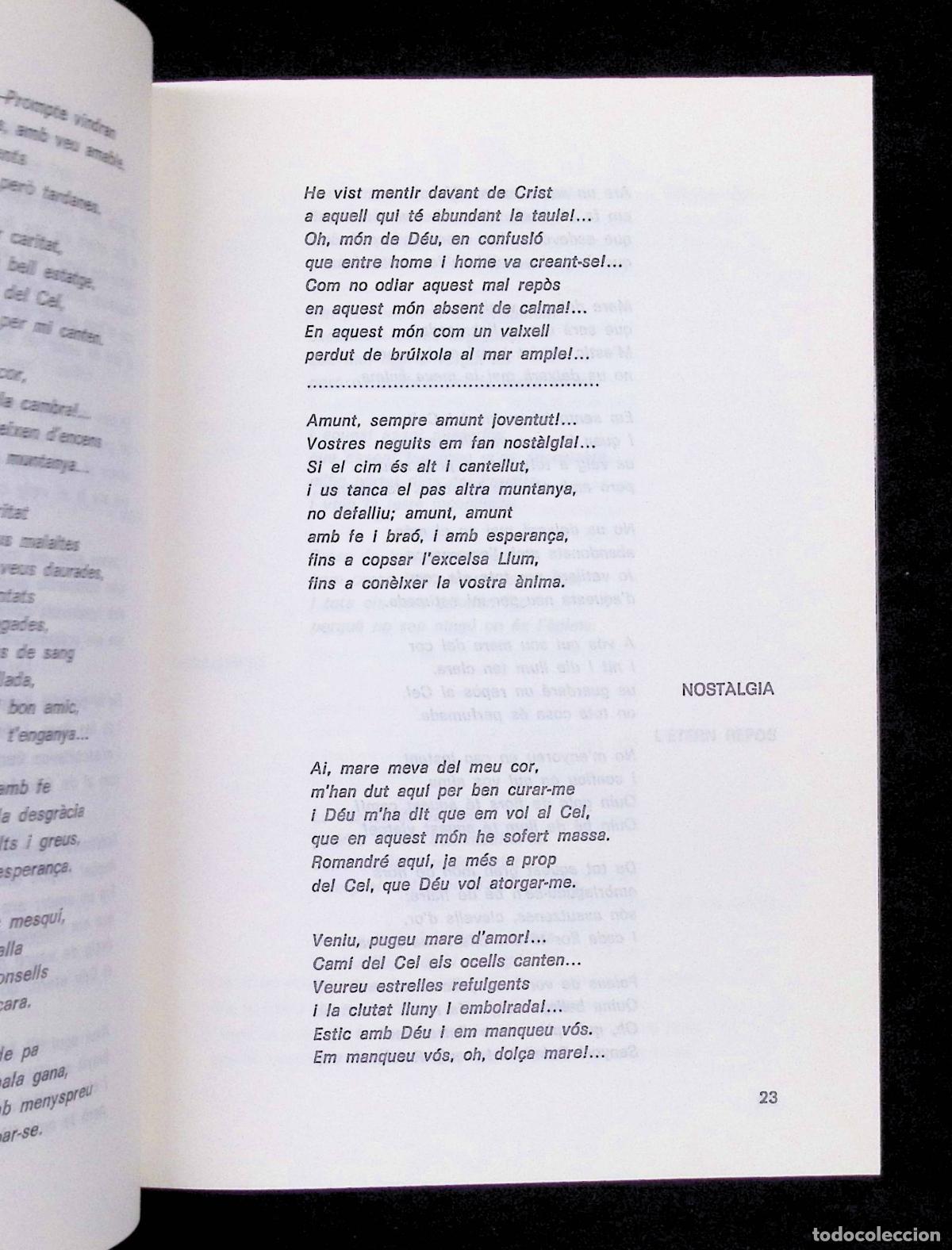 Libros: VISIONS DE L&Agrave;NIMA. - TORRES I ROSELL, Ramon. Dedicat&ograve;ria aut&ograve;grafa. - Foto 4