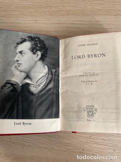 Libros: LORD BYRON - ANDR&Eacute; MAUROIS - Foto 2