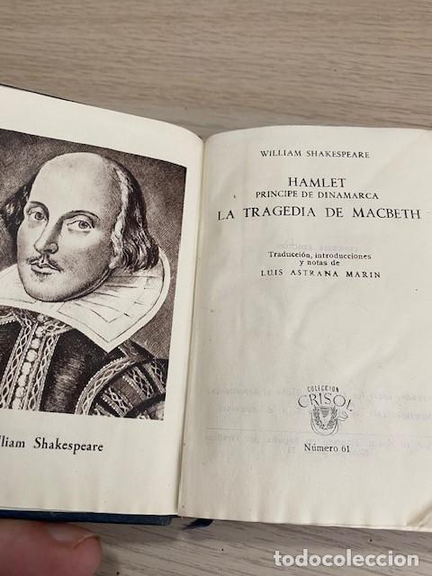 Libros: HAMLET MACBETH - WILLIAM SHAKESPEARE - Foto 2