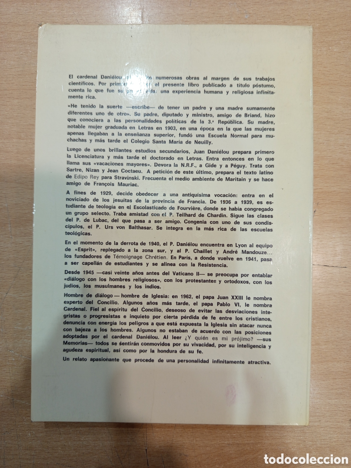 Libros: Memorias. Cardenal Danielou - Foto 2