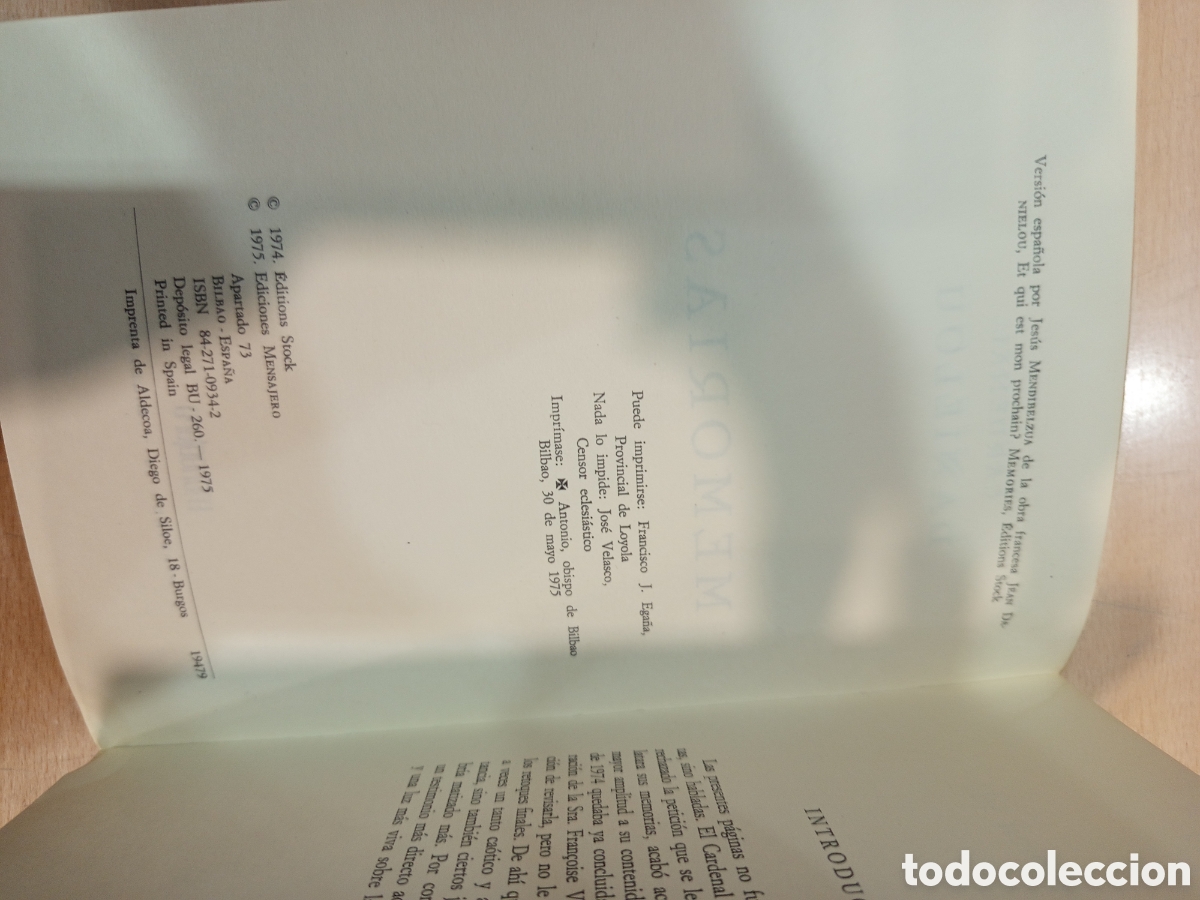 Libros: Memorias. Cardenal Danielou - Foto 3