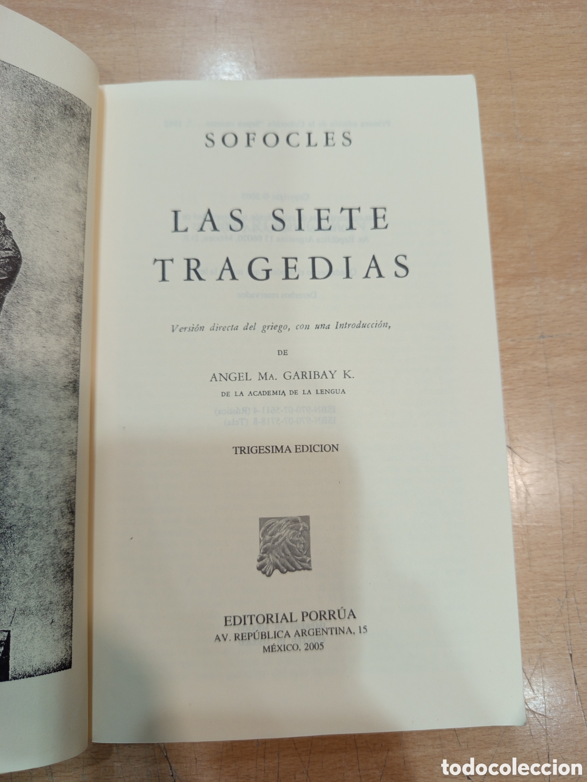 Libros: Las siete tragedias. S&oacute;focles. Editorial Porr&uacute;a - Foto 3