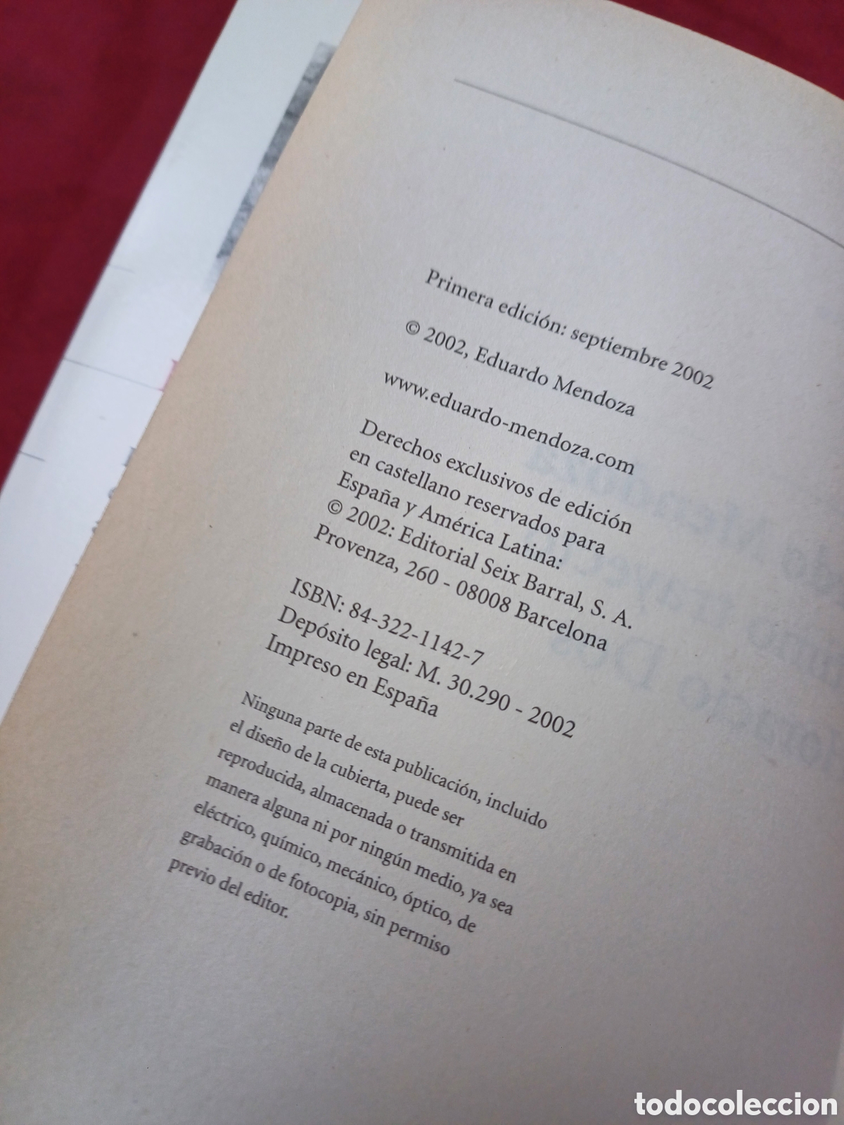 Libros: LIBRO, EL &Uacute;LTIMO TRAYECTO DE HORACIO DOS, EDUARDO MENDOZA, A&Ntilde;O 2002 - Foto 5