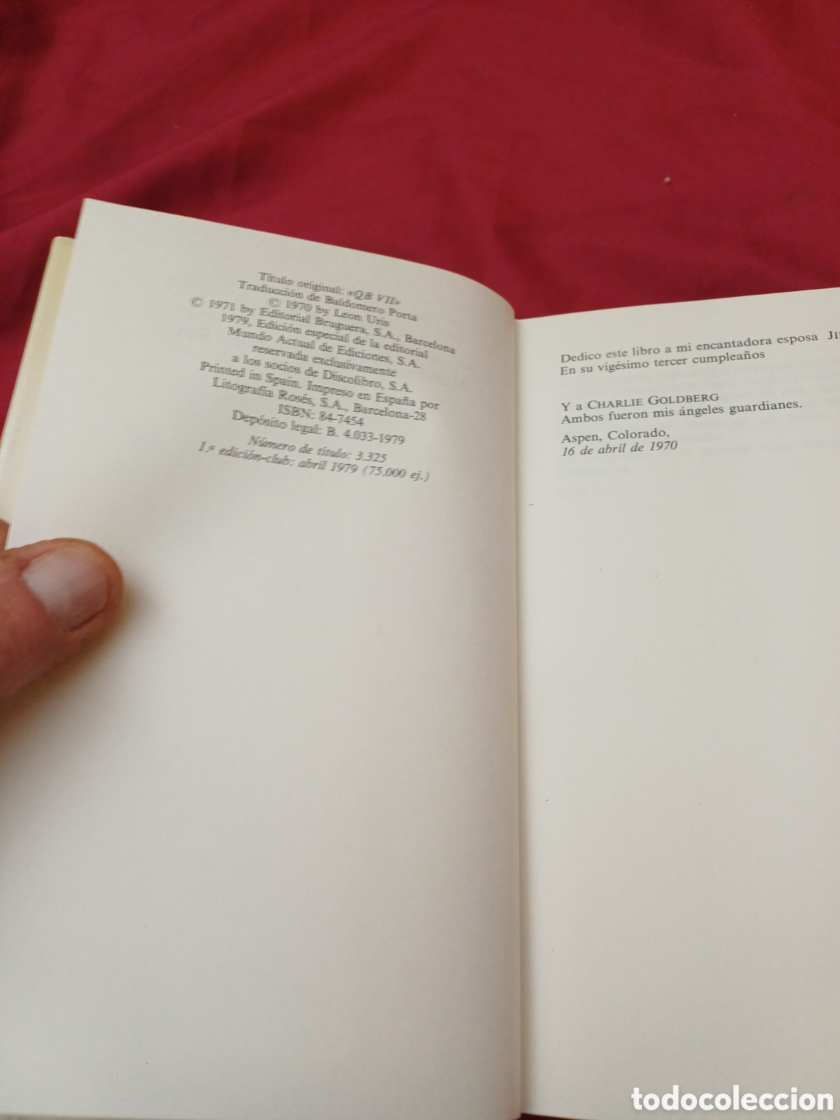 Libros: LIBRO, LEON URIS QB VII-TOPAZ, 1979 - Foto 6