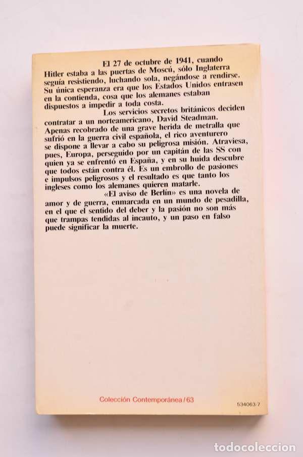 Libros: El aviso de Berl&iacute;n - GUILD, Nicholas - Foto 3
