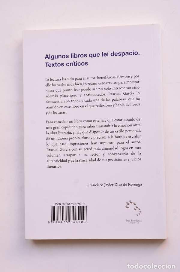 Libros: Algunos libros que le&iacute; despacio. Textos cr&iacute;ticos - Foto 3