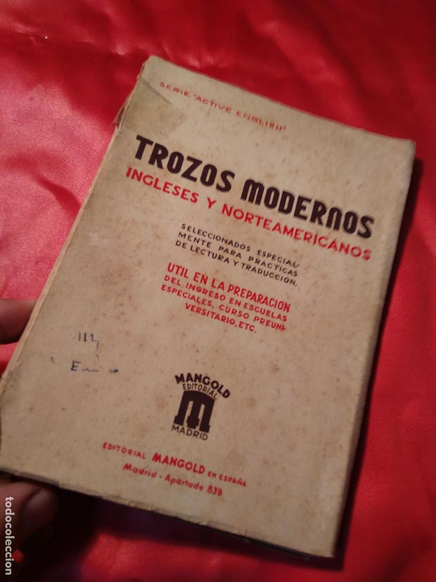 books: Trozos modernos ingleses y norteamericanos L.9601-1597