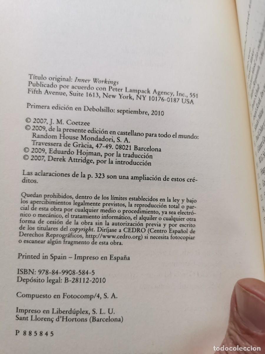 Libros: J.M. COETZEE: &rdquo;MECANISMOS INTERNOS: ENSAYOS 2000 - 2005&rdquo; - SIN LEER - Foto 4