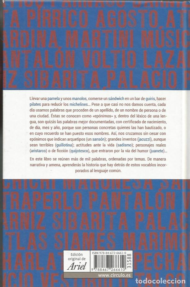Libros: EPONIM&Oacute;N - JAVIER DEL HOYO - Foto 3