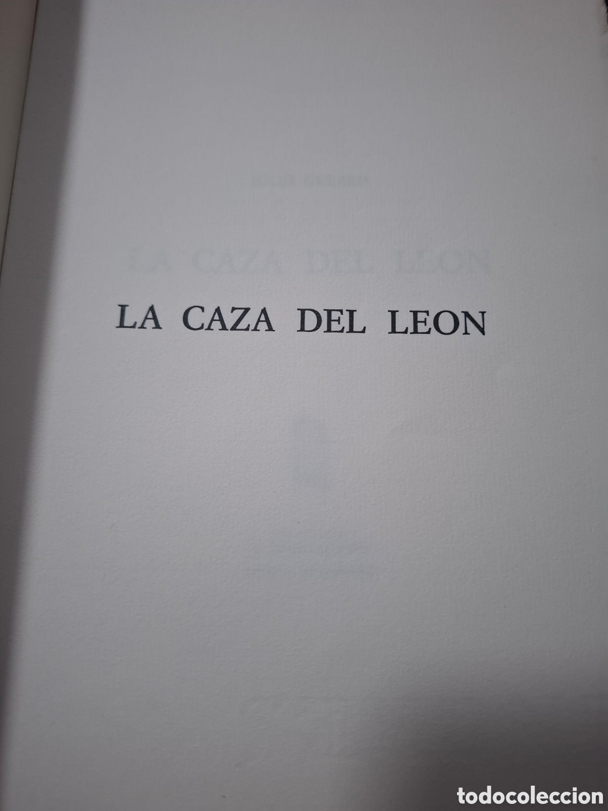 Libros: JULES GERARD LA CAZA DEL LEON CAIREL EDICIONES. NUMERO 440/500 EJEMPLARES - Foto 3