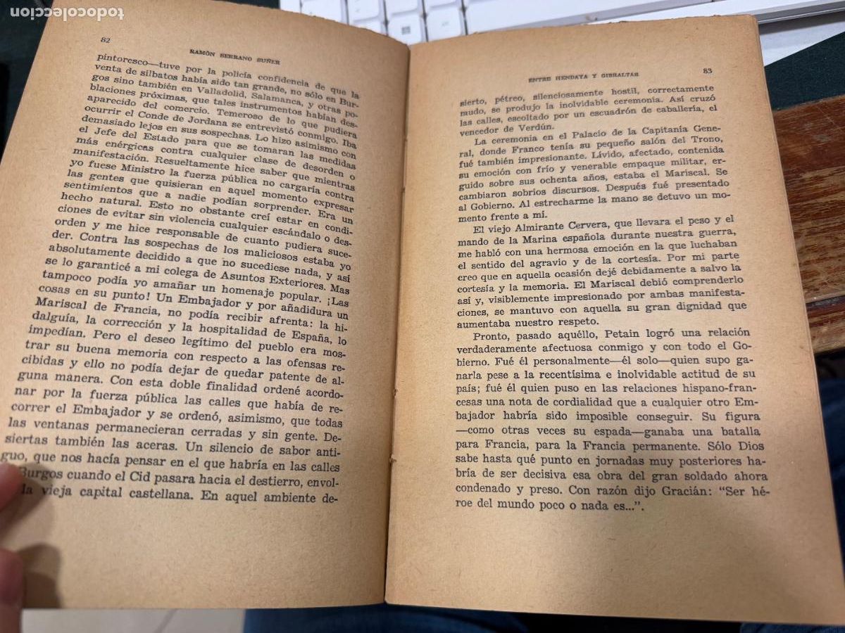 Libros: LIBRO ENTRE HENDAYA Y GIBRALTAR - 405 PAG. - Foto 4