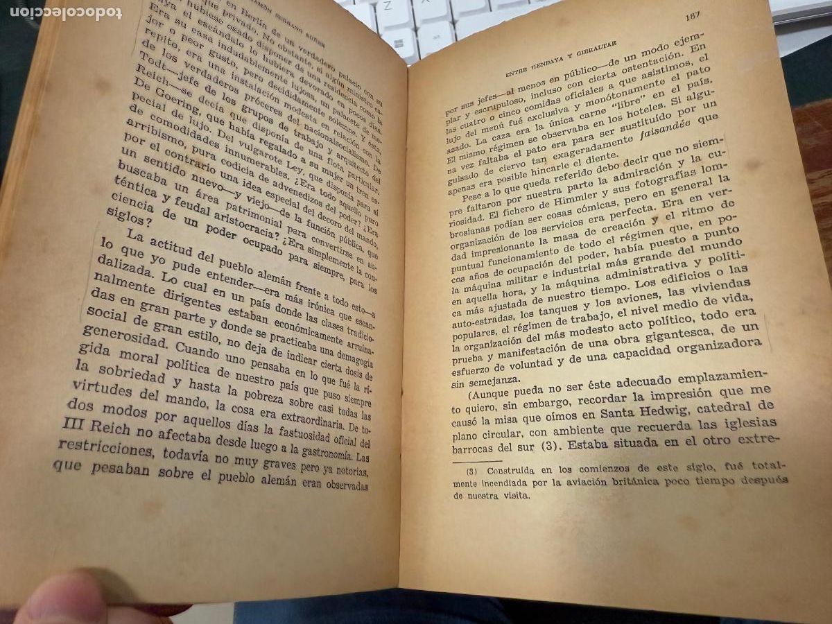 Libros: LIBRO ENTRE HENDAYA Y GIBRALTAR - 405 PAG. - Foto 6