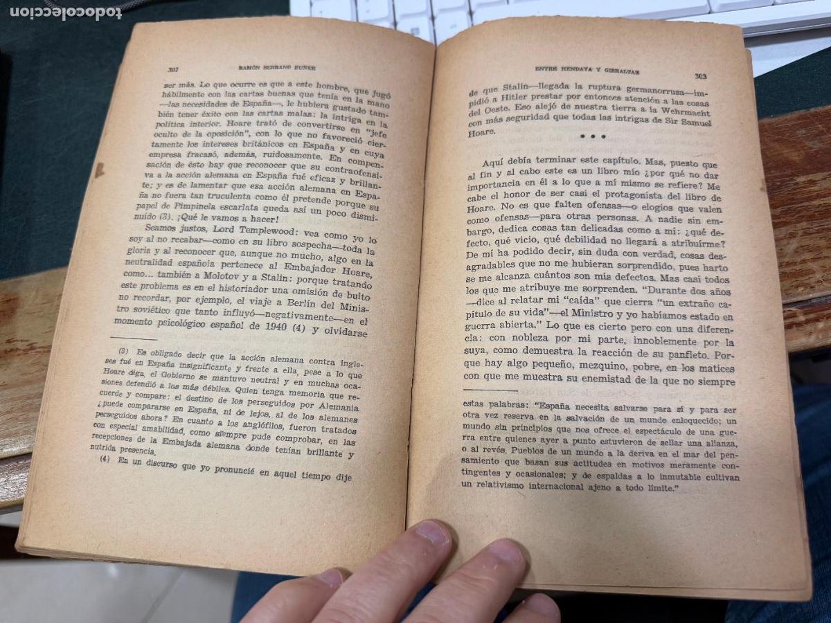 Libros: LIBRO ENTRE HENDAYA Y GIBRALTAR - 405 PAG. - Foto 8
