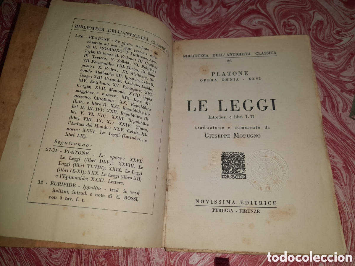 Libros: Platone opera omnia XXVI del 1937 - Foto 7
