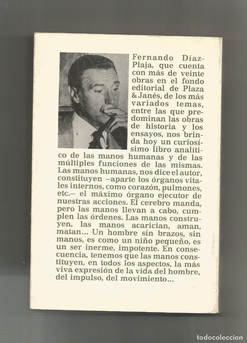 Libros: El libro de las manos - D&Iacute;AZ-PLAJA, Fernando - Foto 2